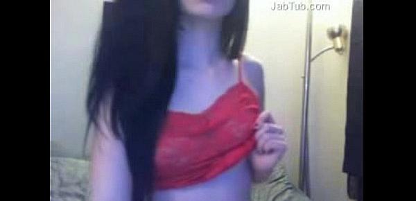  amateur girl play on webcam  (6)